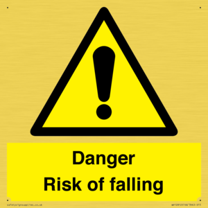 Danger Risk of falling